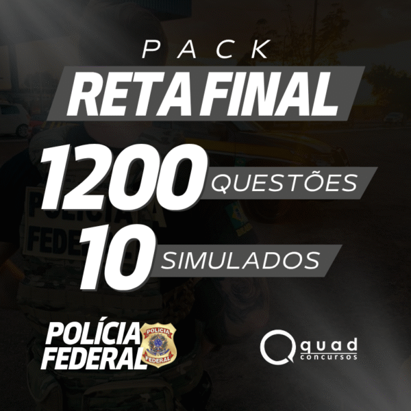 Simulados PF - Pack Reta Final com 10 simulados