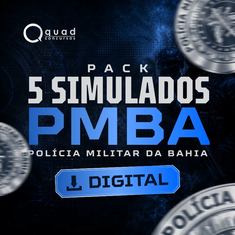 PACK DE SIMULADOS – 30º ao 34º – SD PMBA (Digital)