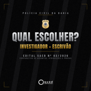 COMPARATIVO - INVESTIGADOR X ESCRIVÃO (2026)