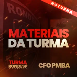 MATERIAIS DIÁRIOS – CFO RONDESP [N] (30/11)
